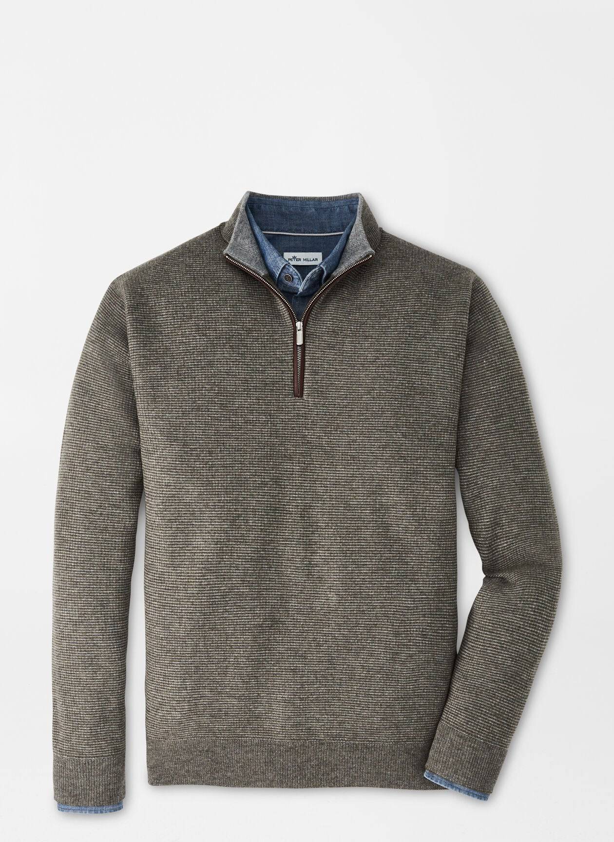 Peter Millar Mill Wool-Cashmere Quarter-Zip Sweater
