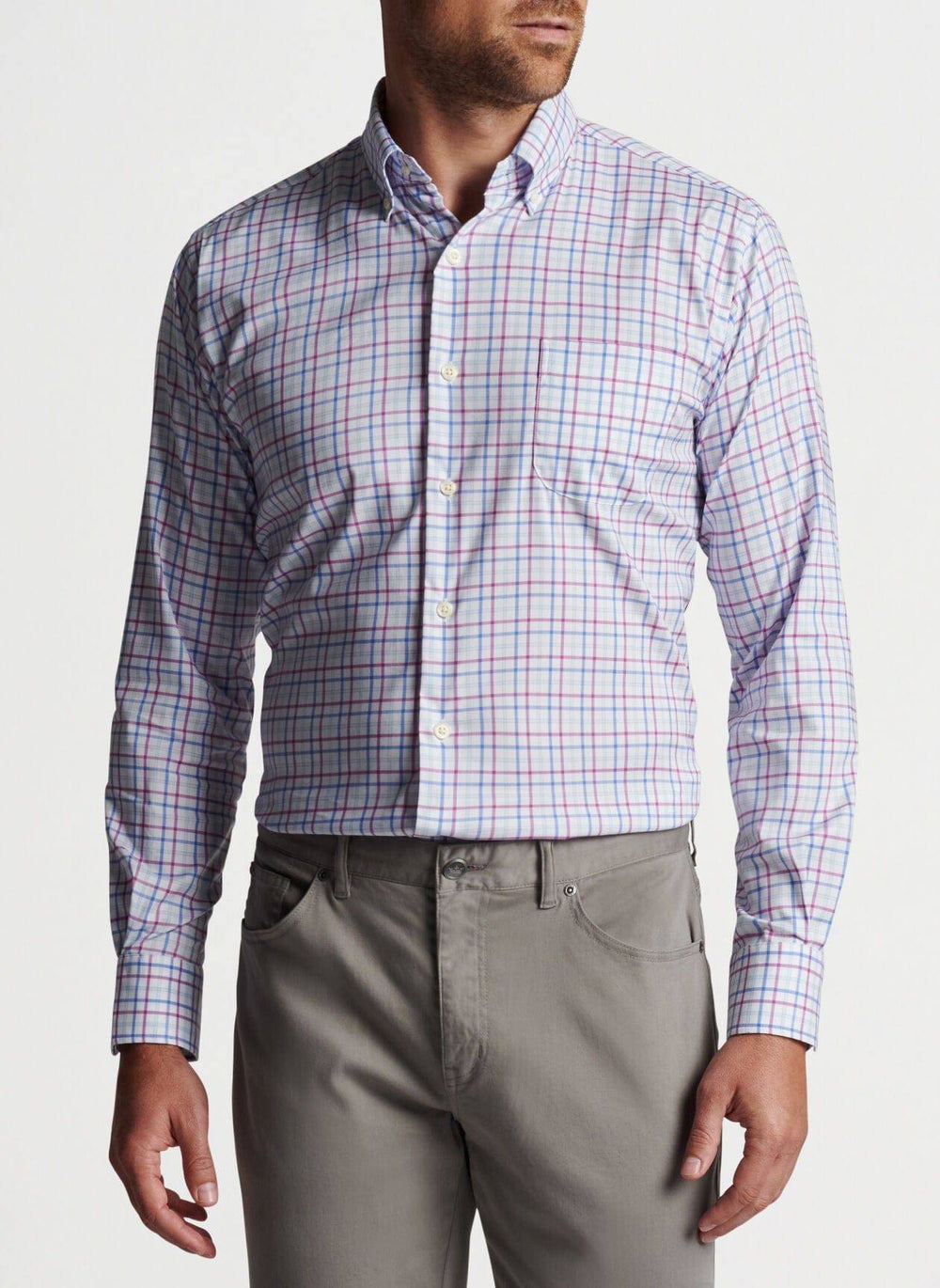 Peter Millar Noland Cotton-Stretch Sport Shirt