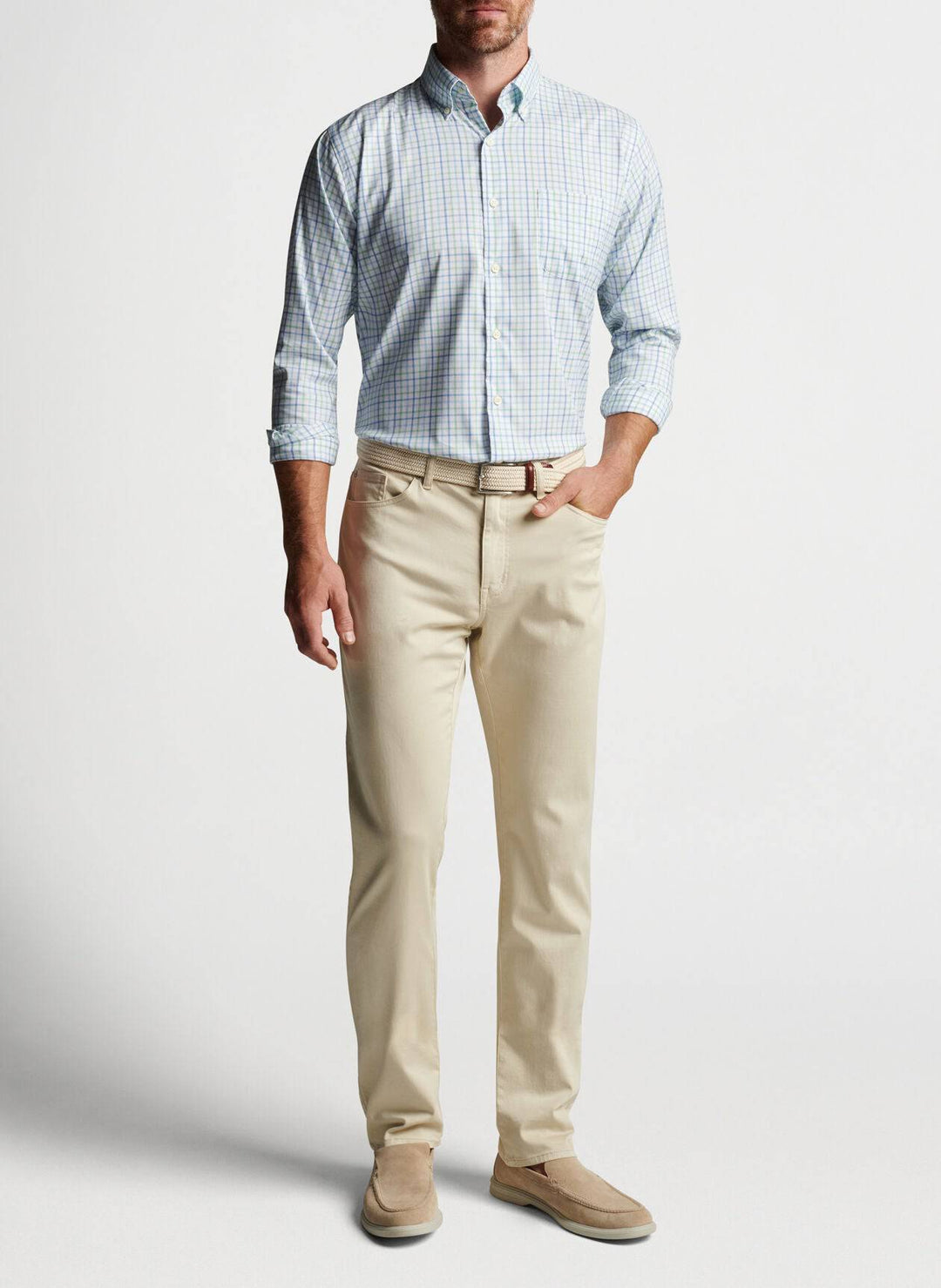 Peter Millar Noland Cotton-Stretch Sport Shirt