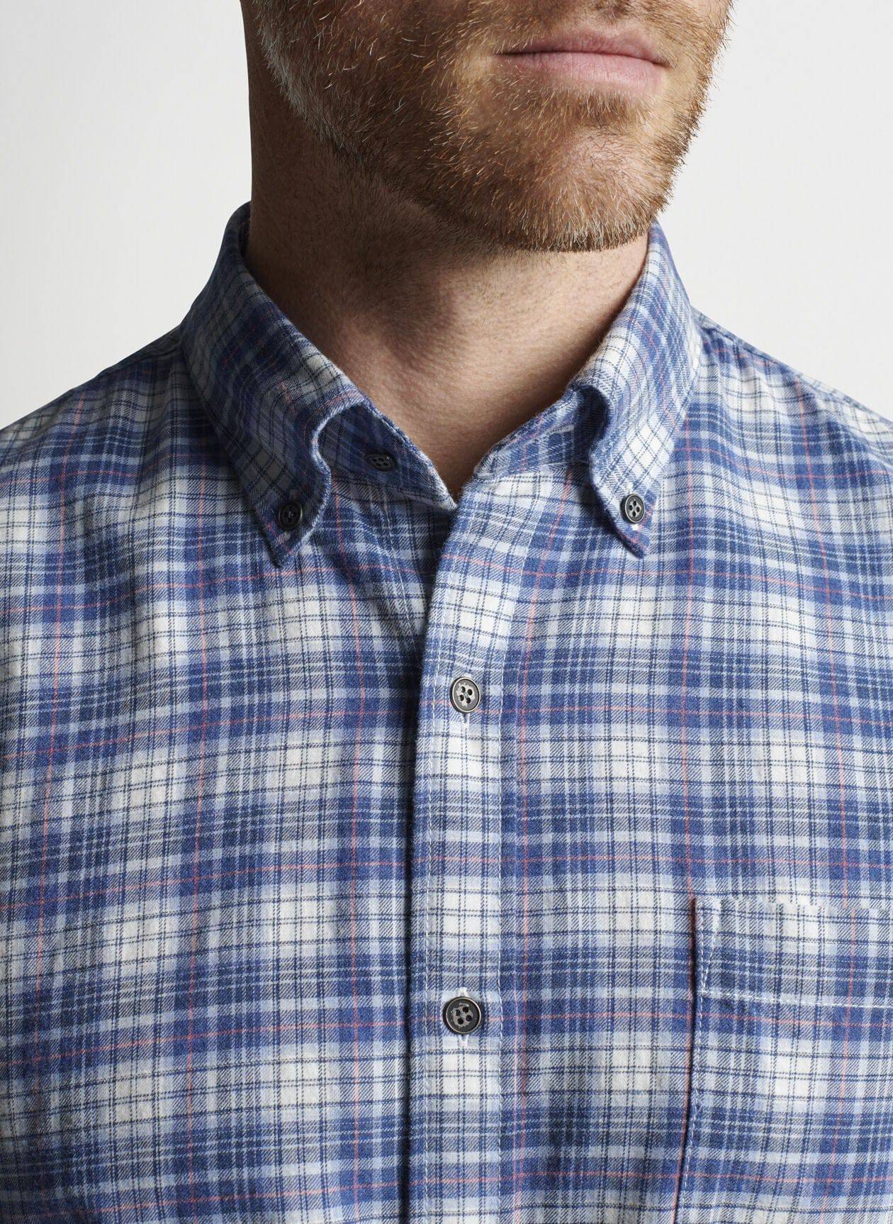 Peter Millar Roaring Rock Cotton Sport Shirt