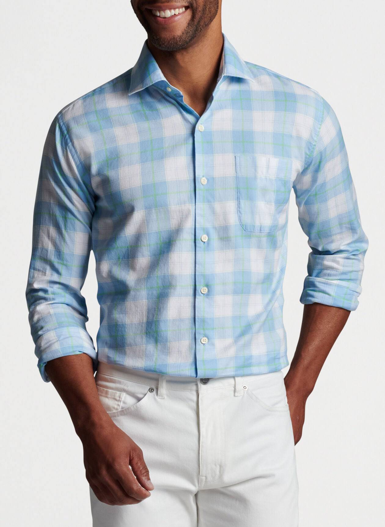 Peter Millar Rosemont Summer Soft Cotton Sport Shirt