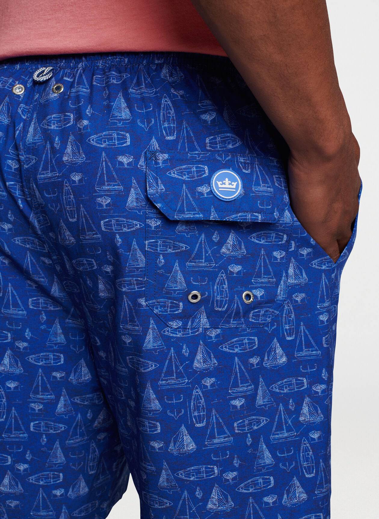 Peter Millar Sailboat Blueprint Swim Trunk