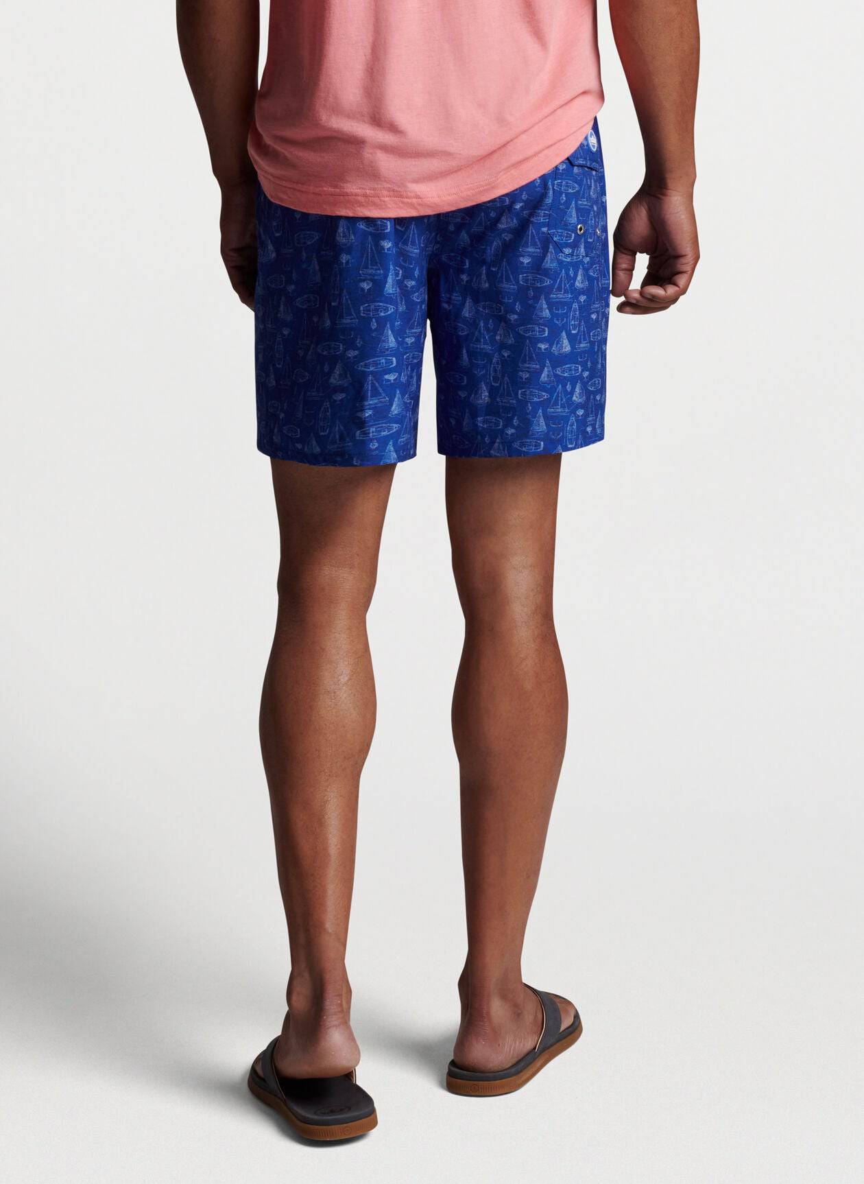 Peter Millar Sailboat Blueprint Swim Trunk