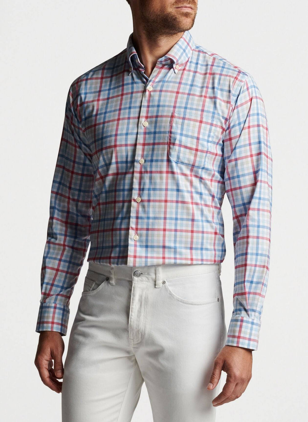 Peter Millar Walker Cotton-Stretch Sport Shirt