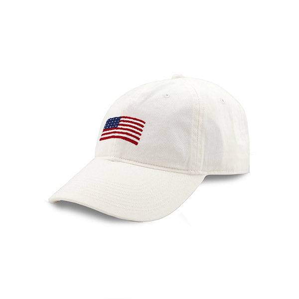 Smathers & Branson American Flag Needlepoint Hat