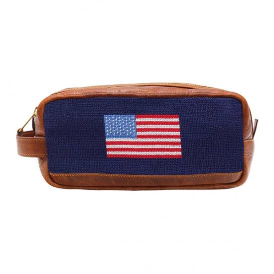 Smathers & Branson American Flag Needlepoint Toiletry Bag