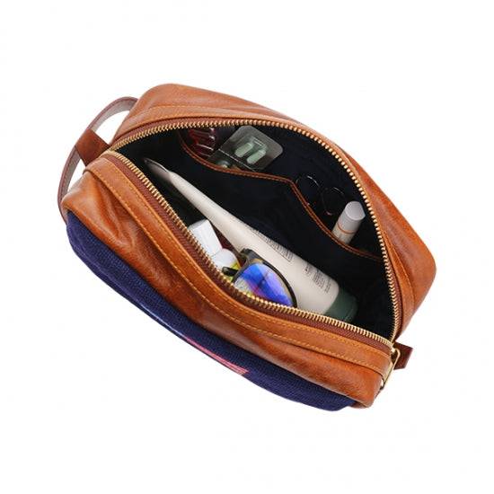 Smathers & Branson American Flag Needlepoint Toiletry Bag