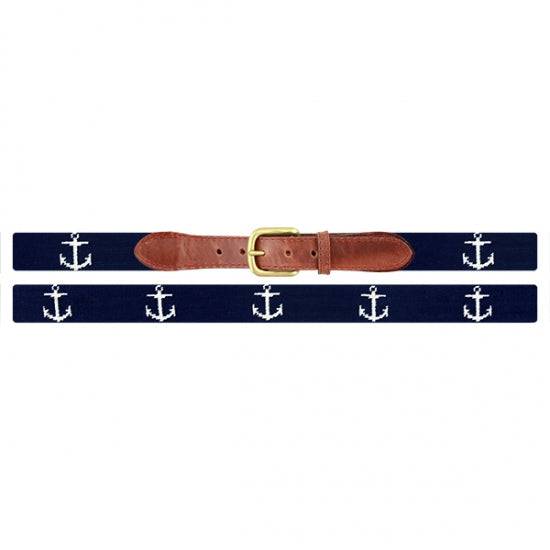 Smathers & Branson Anchor Needlepoint Belt