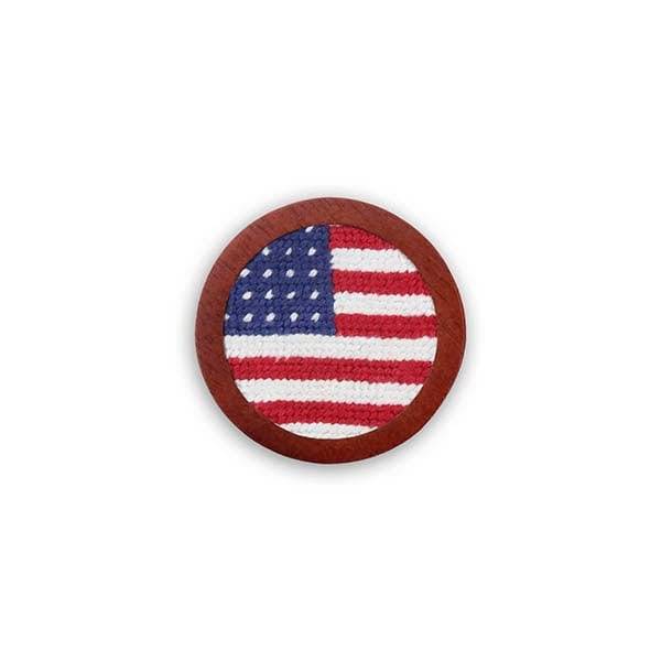 Smathers & Branson Big American Flag Needlepoint Golf Ball Marker