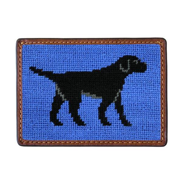 Smathers & Branson Black Lab Needlepoint Card Wallet