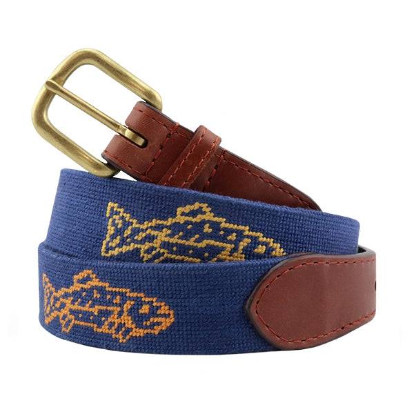 Smathers & Branson Catch of the Day Needlepoint Belt