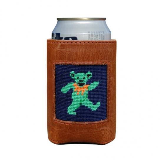 Smathers & Branson Dancing Bear Needlepoint Can Cooler