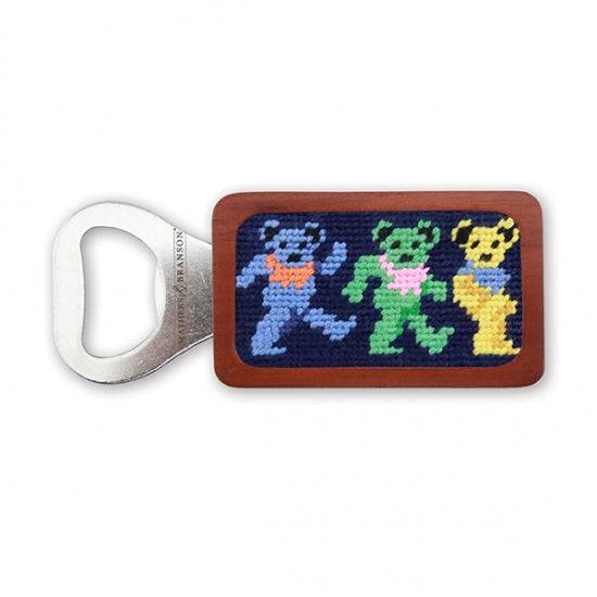 Smathers & Branson Dancing Bears Needlepoint Bottle Opener