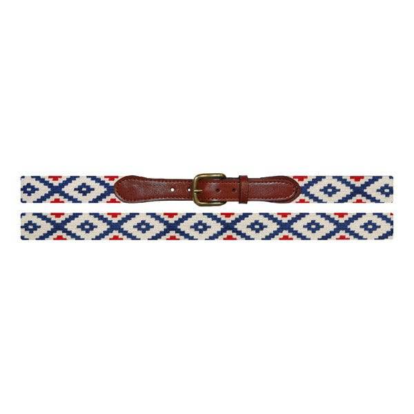 Smathers & Branson Gaucho Rojo Needlepoint Belt