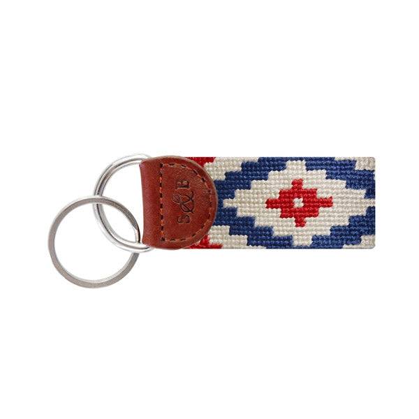Smathers & Branson Gaucho Rojo Needlepoint Key Fob