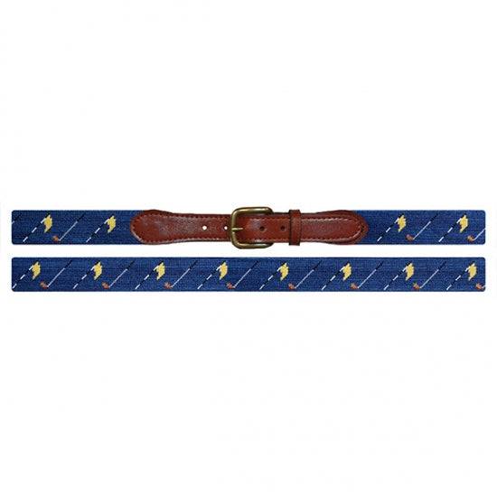 Smathers & Branson Golf Flags Needlepoint Belt