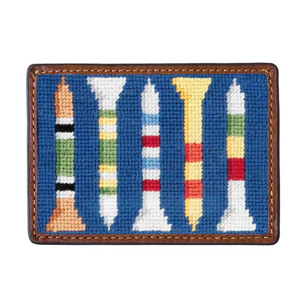 Smathers & Branson Golf Tees Needlepoint Card Wallet