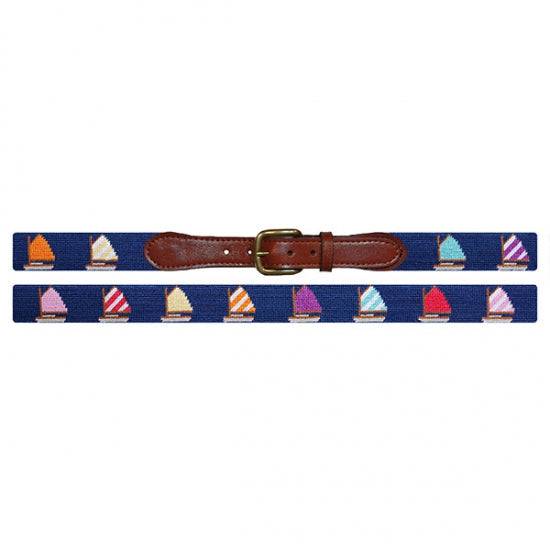 Smathers & Branson Rainbow Fleet Needlepoint Belt