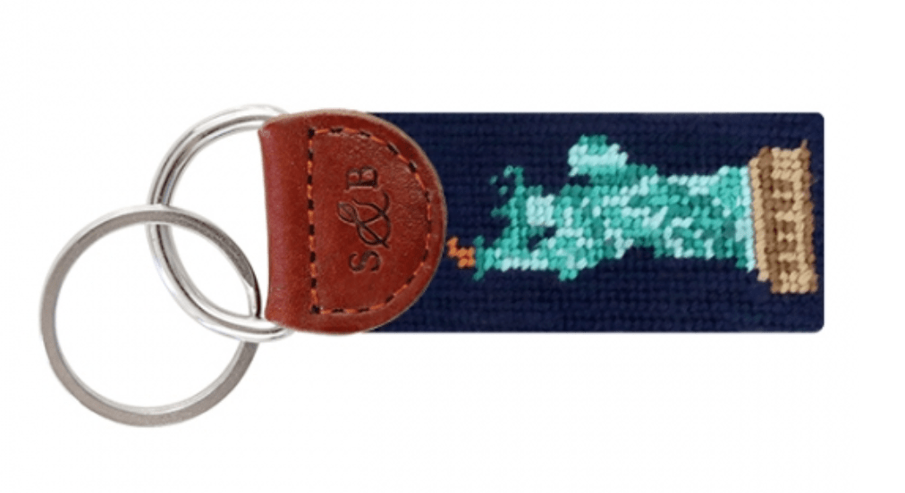 Smathers & Branson Statue of Liberty Needlepoint Key Fob