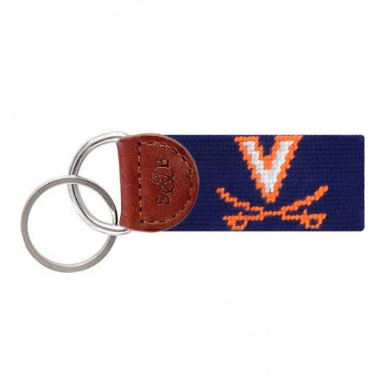 Smathers & Branson Virginia Needlepoint Key Fob