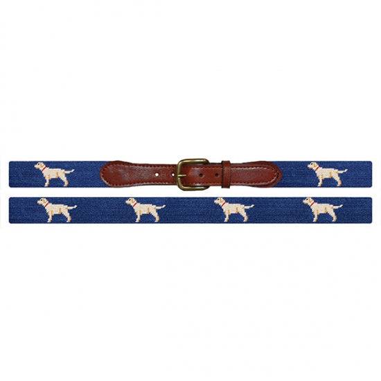 Smathers & Branson Yellow Lab Needlepoint Belt