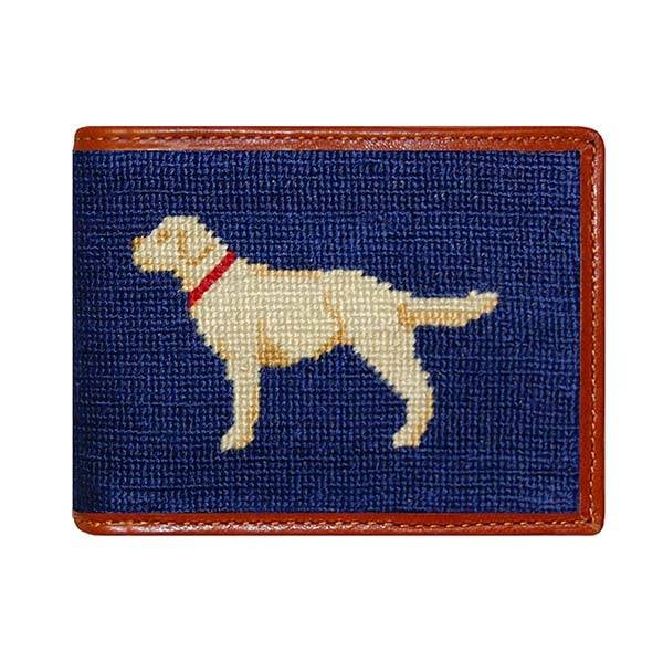 Smathers & Branson Yellow Lab Needlepoint Bi-fold Wallet