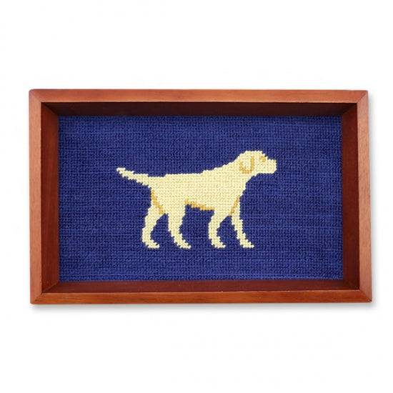 Smathers & Branson Yellow Lab Needlepoint Valet Tray