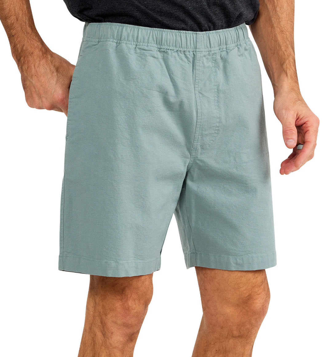 Free Fly Men's Stretch Canvas Short – 7" Shale Green MCVSH7