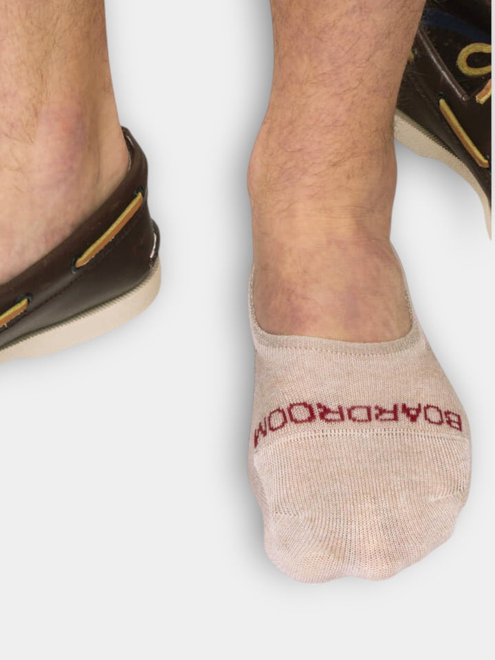 Boardroom Socks No-Show Socks | Beige