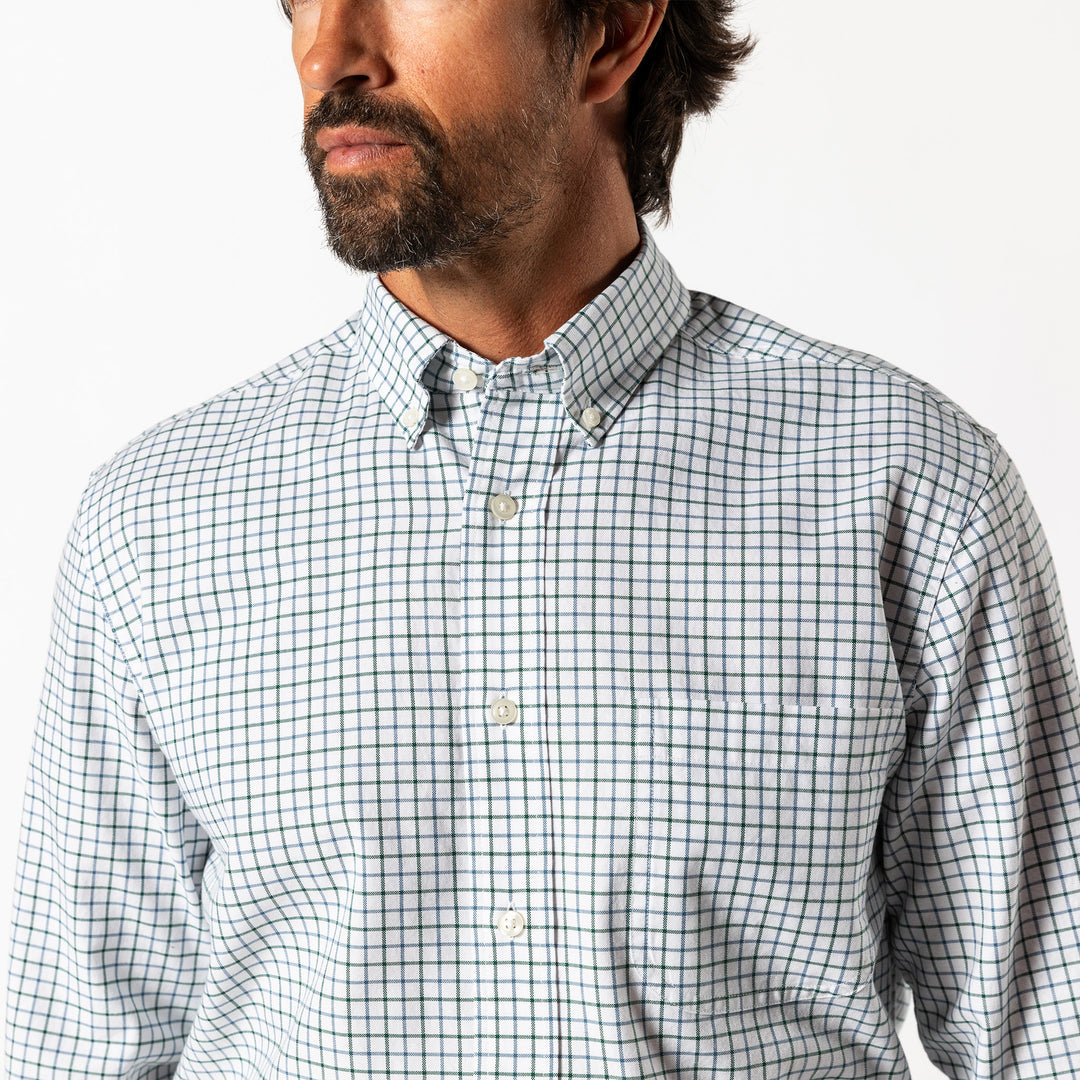 Kline Plaid Cotton Oxford Sport Shirt