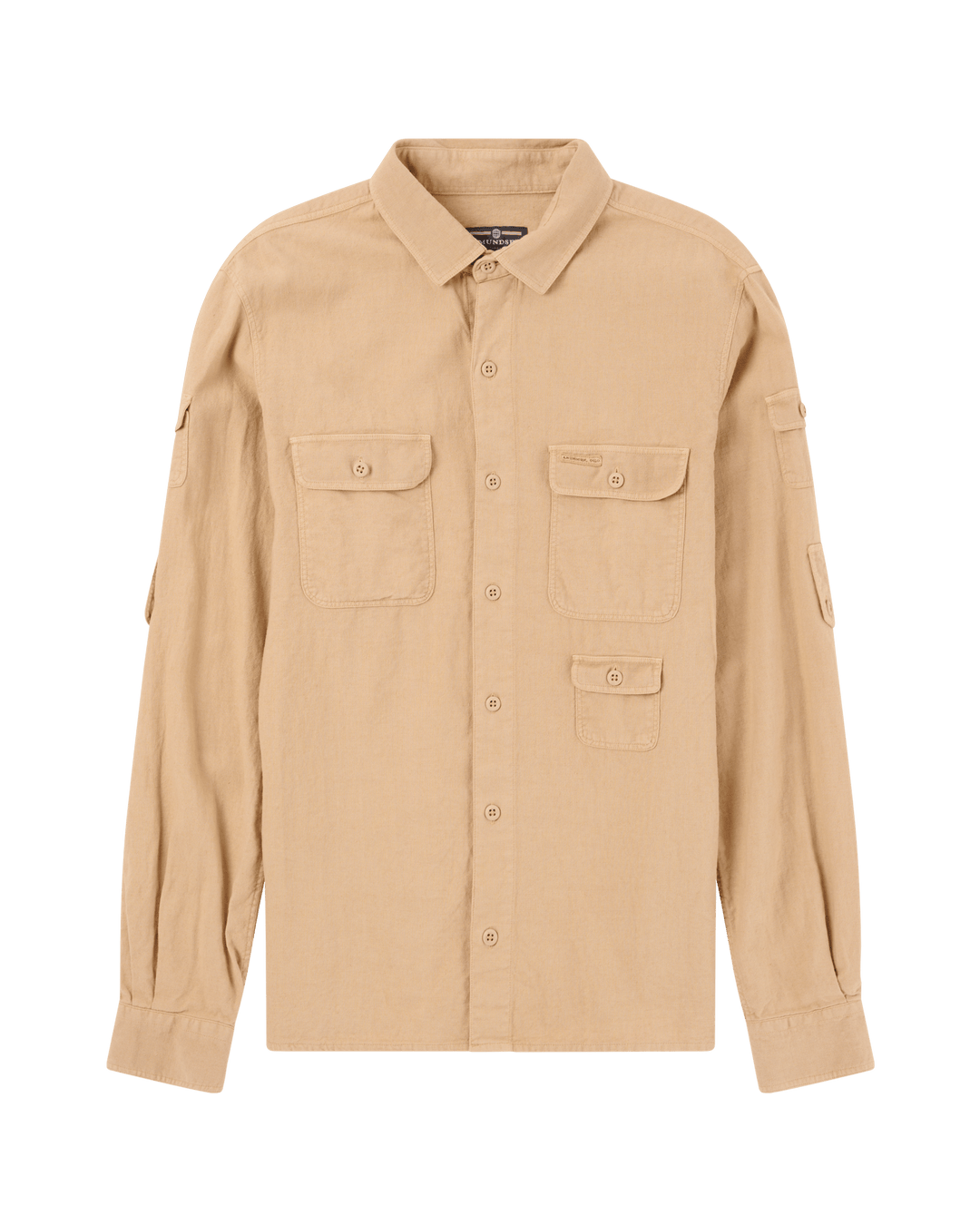 Amundsen Traveller's Linen Shirt Mens Khaki MSH69