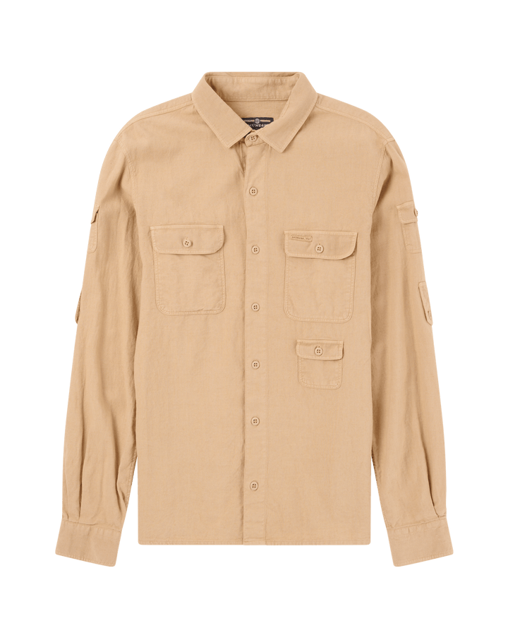 Amundsen Traveller's Linen Shirt Mens Khaki MSH69