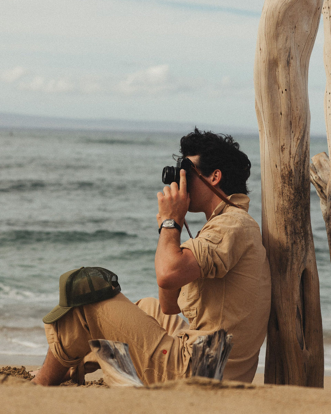 Amundsen Traveller's Linen Shirt Mens Khaki MSH69