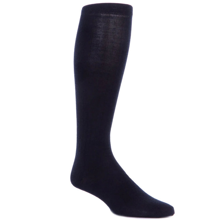 John Hyatt Solid Merino Dress Sock | Black