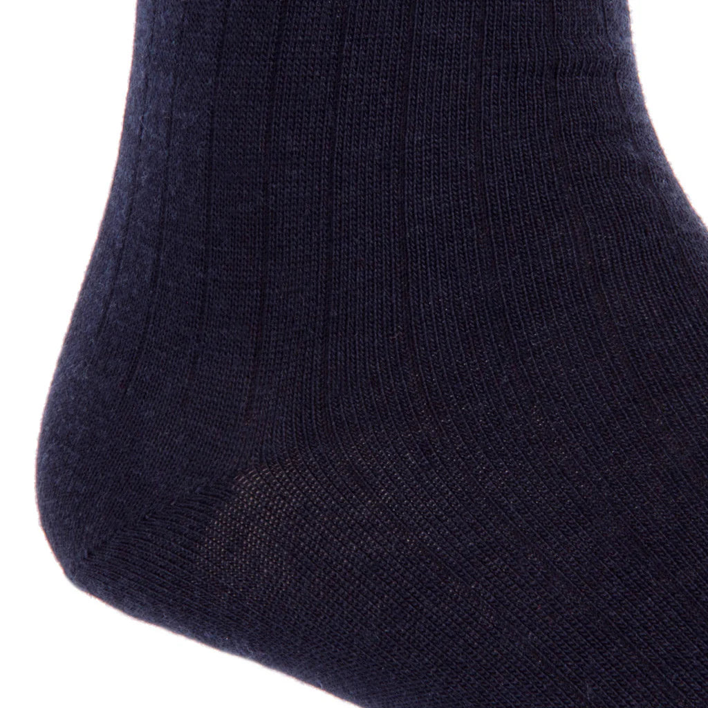 John Hyatt Solid Merino Dress Sock | Black