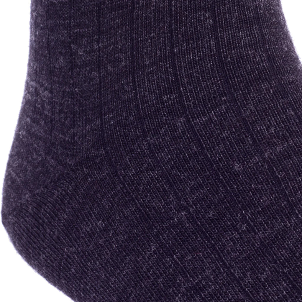 John Hyatt Solid Merino Dress Sock | Charcoal