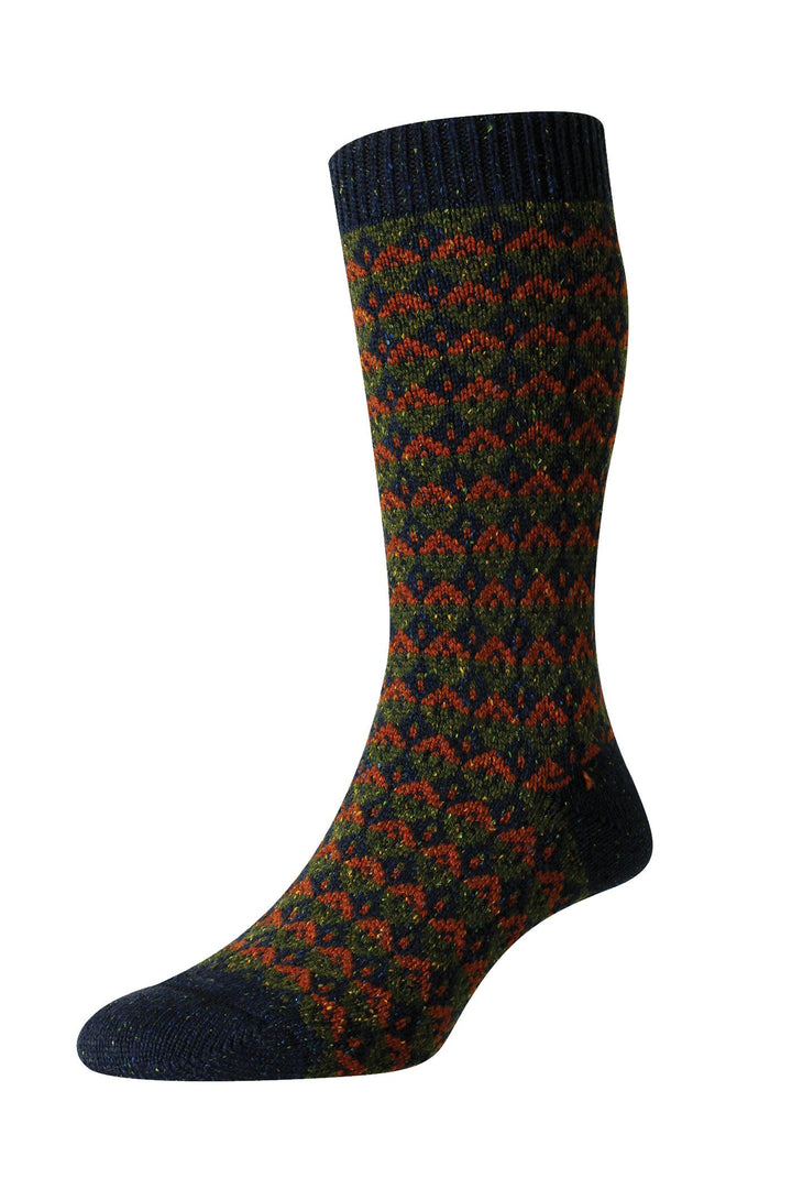 Pantherella Fair Isle Merino Wool Sock