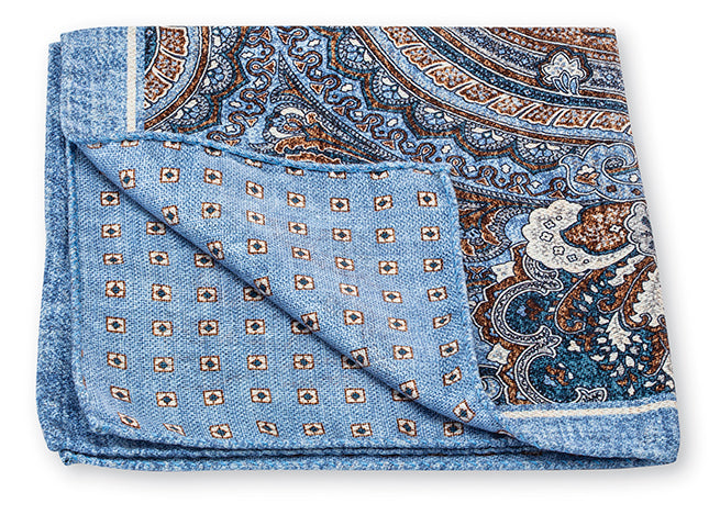 R. Hanauer Paisley Pocket Square