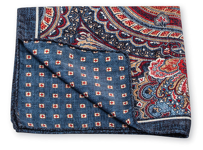 R. Hanauer Paisley Pocket Square