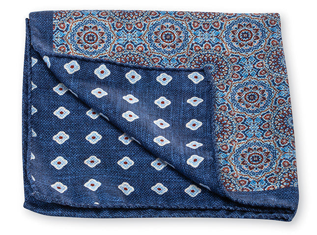 R. Hanauer Medallion Pocket Square