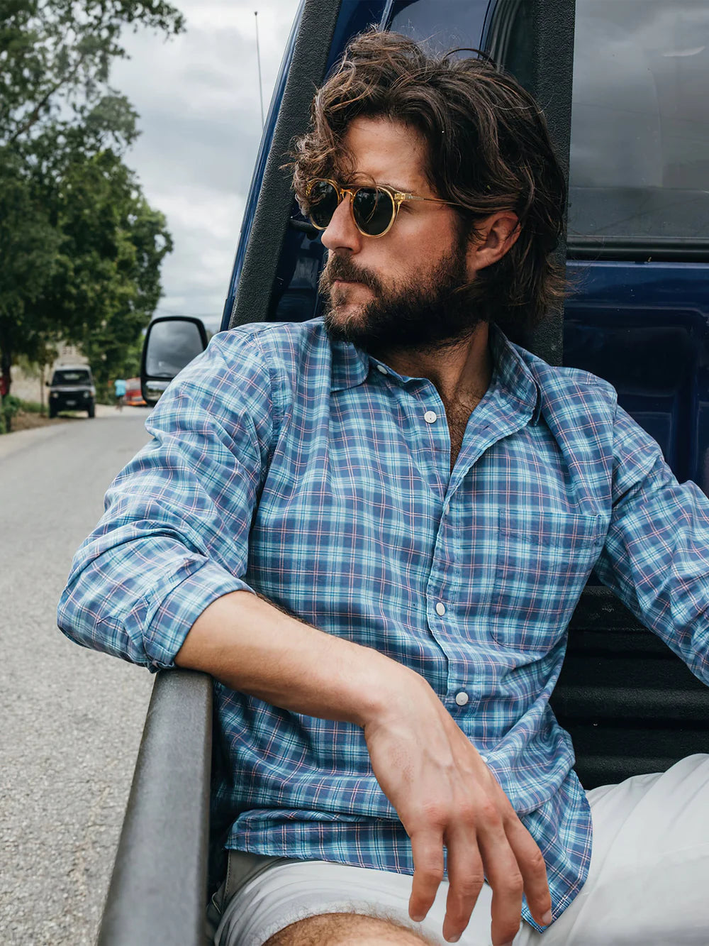 Faherty Ocean Drive Plaid Movement Shirt