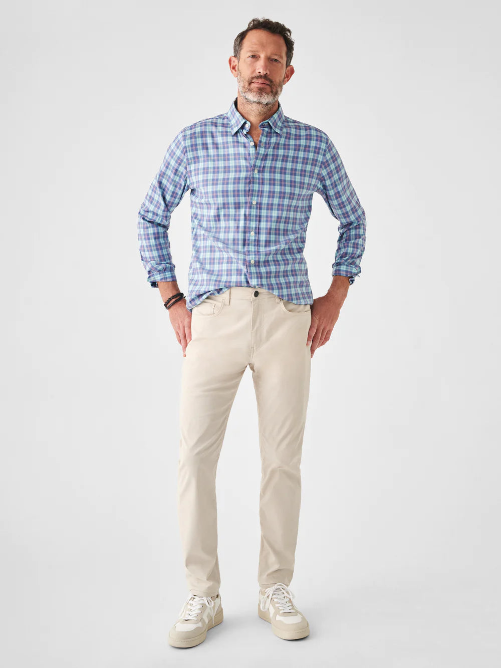 Faherty Ocean Drive Plaid Movement Shirt