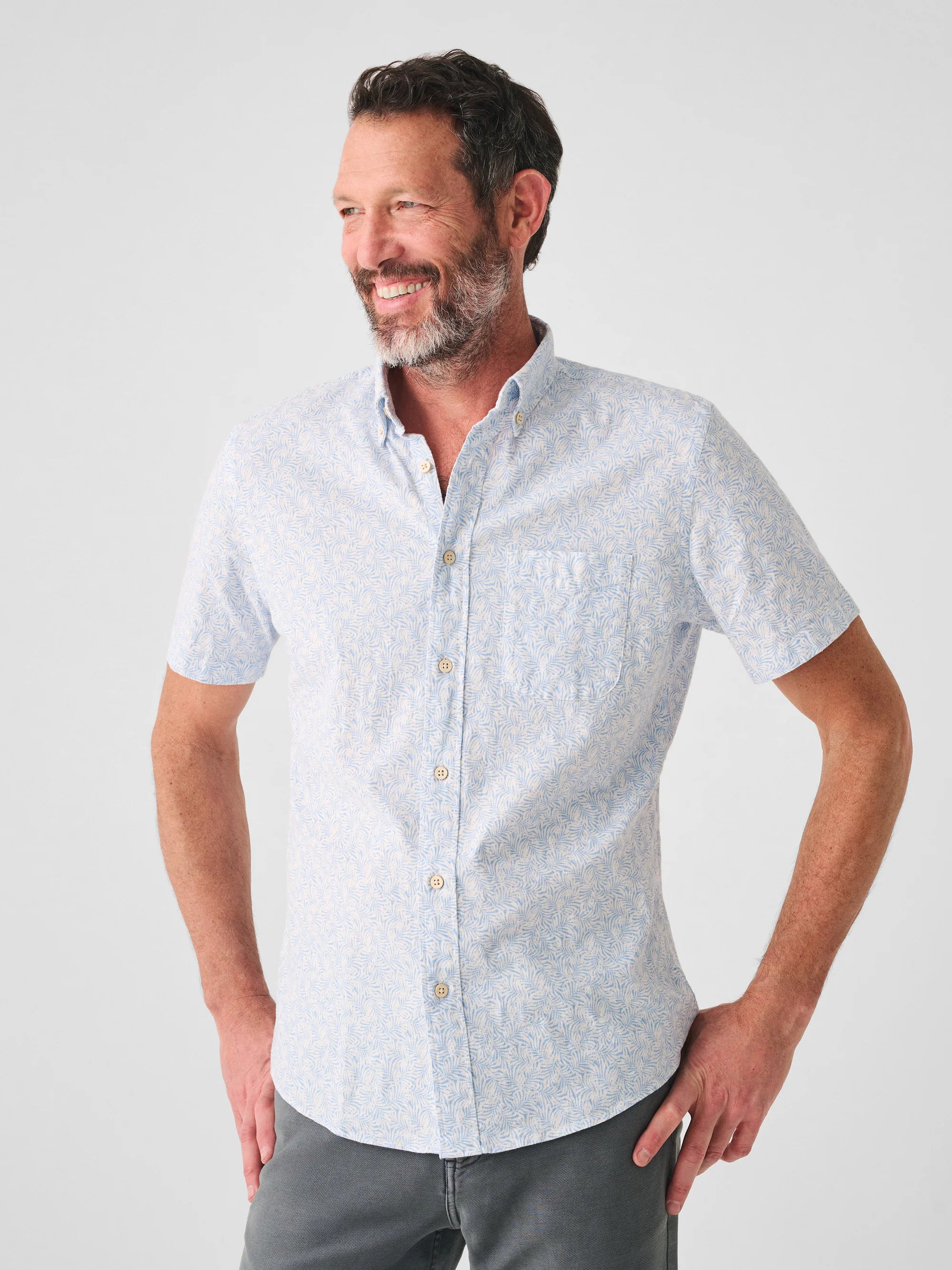 Faherty Short-Sleeve Breeze Shirt