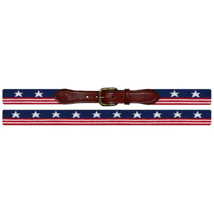 Smathers & Branson Old Glory Needlepoint Belt 