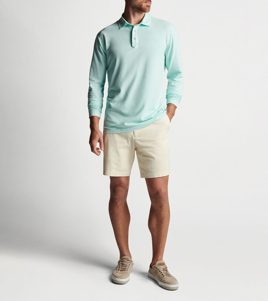 Peter Millar Lava Wash Long-Sleeve Polo