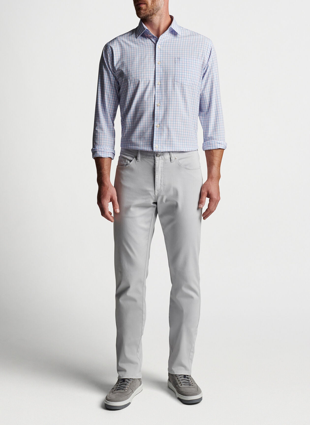 Peter Millar Lee Performance Poplin Sport Shirt