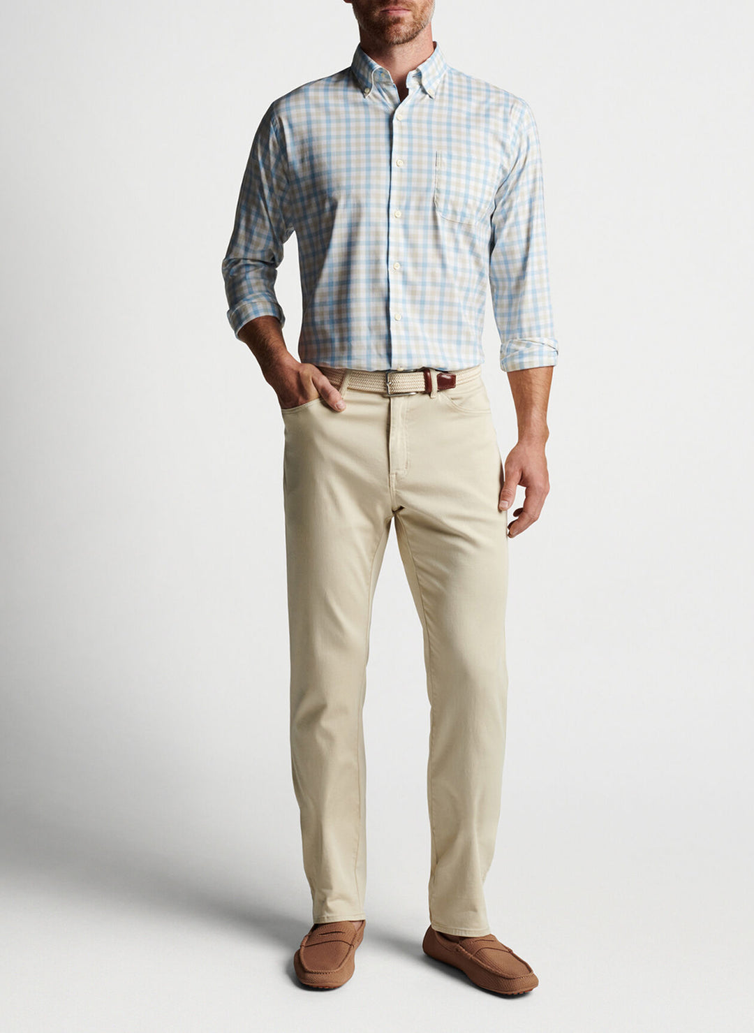 Peter Millar Mackinac Cotton-Stretch Sport Shirt