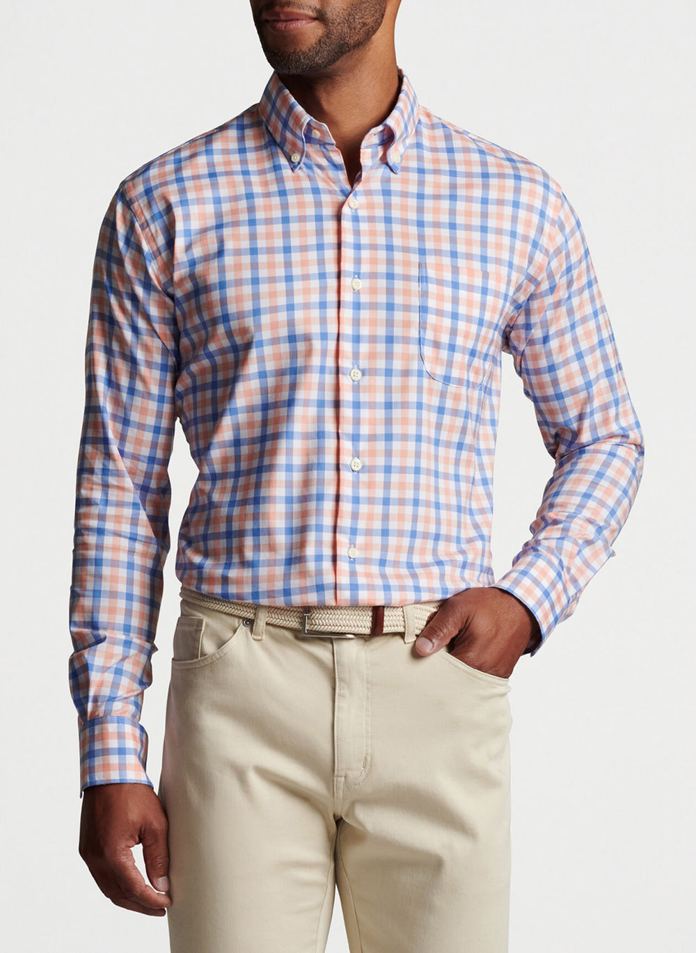 Peter Millar Mackinac Cotton-Stretch Sport Shirt