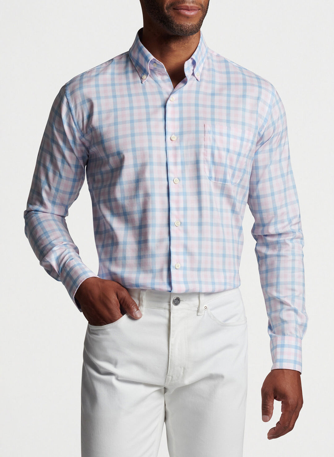 Peter Millar Mackinac Cotton-Stretch Sport Shirt