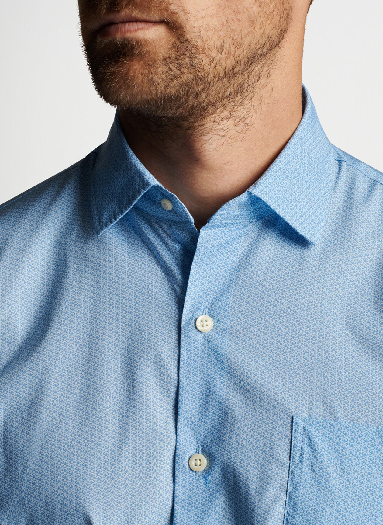 Peter Millar Olivet Short Sleeve Cotton Sport Shirt
